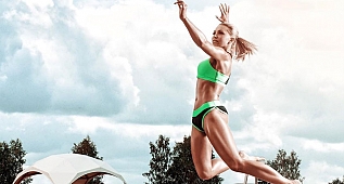 Milli oyuncu voleybolu bıraktı, fitness modeli oldu... (FOTO GALERİ)