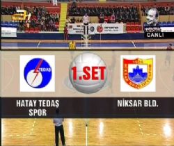 Hatay Tedaş:1 - Niksar Bld.:3 (VİDEO)