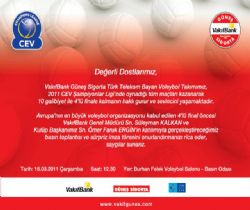 Vakıfbank Basın Toplantısı Düzenliyor