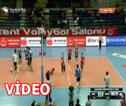 Halkbank:3 - Arkas:2 (VİDEO)