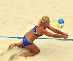 Başkentte plaj voleybolu