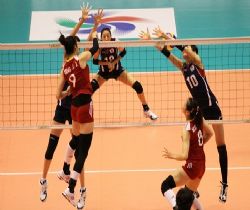 Asya Bayanlar Şampiyonası'nda Japonya - Çin finali...