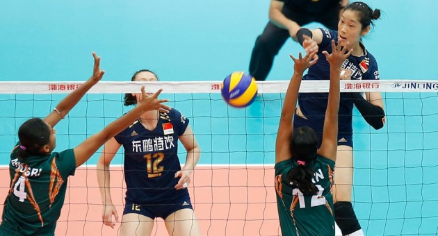 18. Asya Bayanlar Voleybol Şampiyonası'nda 2. maçlar oynandı...