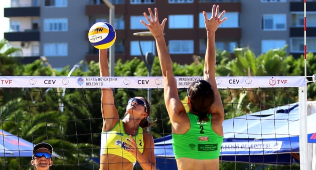 2017 CEV Plaj Voleybolu Mersin Satellite Ana Tablo Maçları Başladı