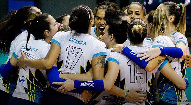 Sesc, Gabi olmadan ilk maçını 3-0 kazandı