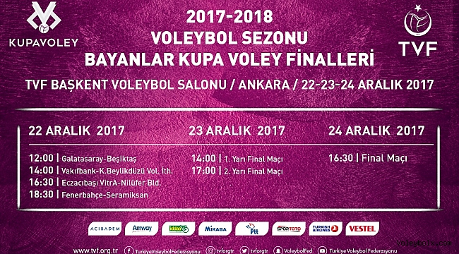 Bayanlar Kupa Voley’de Final Etabı Başlıyor