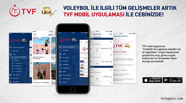 Türkiye Voleybol Federasyonu’nun Resmi Mobil Uygulaması Yayında !