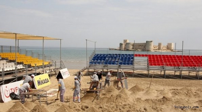 Kızkalesi, Plaj Voleybolu Dünya Turu’na hazır