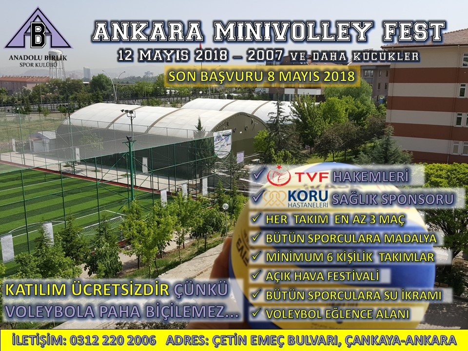 ‘’Ankara MiniVolley Fest’’ başlıyor