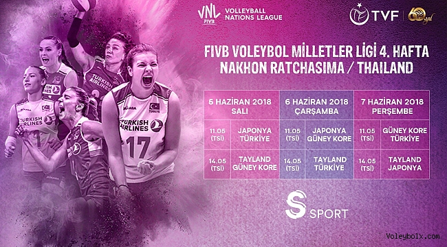 2018 FIVB Voleybol Milletler Ligi 4.Hafta Heyecanı S Sport’ta