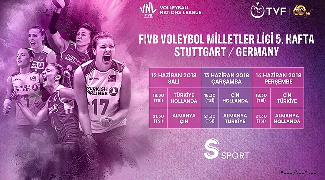 2018 FIVB Voleybol Milletler Ligi 5.Hafta Heyecanı S Sport’ta