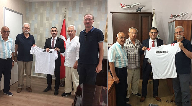 Oba Spor'dan belediye ve kaymakam ziyareti..