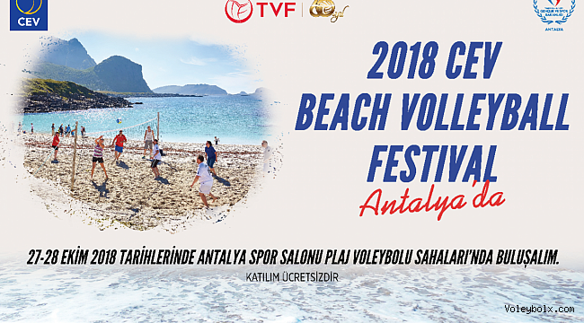 2018 CEV Plaj Voleybolu Festivali Heyecanı 27-28 Ekim'de Antalya'da !