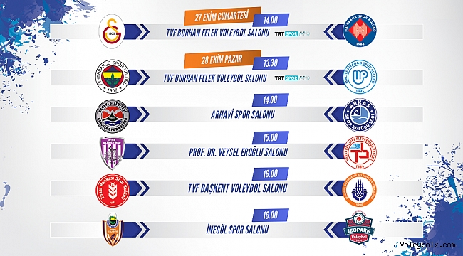 Efeler Ligi’nde 3. Hafta Karşılaşmaları Başlıyor