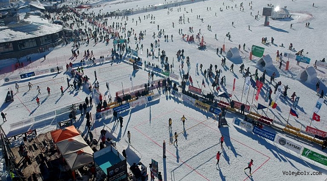 2019 CEV Kar Voleybolu Avrupa Turu Erciyes Etabı'nda 2. Gün Sona Erdi