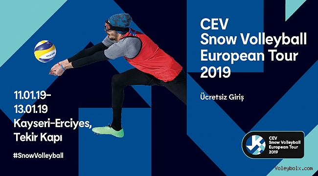 2019 CEV Kar Voleybolu Avrupa Turu Heyecanı Kayseri Erciyes’te Başlıyor
