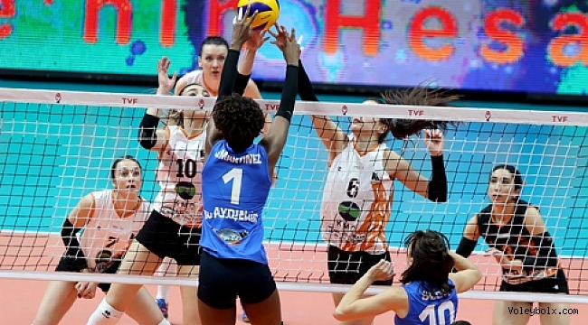 Aydın Büyükşehir Belediye 5. sette kazandı..