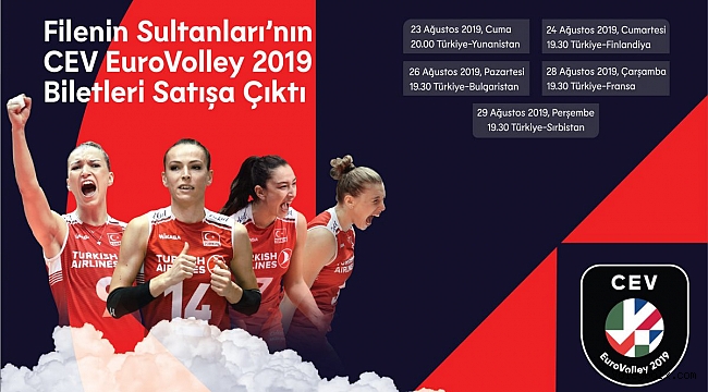 CEV EuroVolley 2019 Biletleri Satışa Çıktı