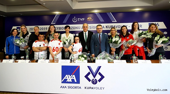 AXA Sigorta Kupa Voley Bayanlar Final Etabı Basın Toplantısı Gerçekleşti