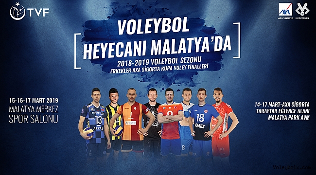 AXA Sigorta Kupa Voley Erkekler Final Etabı’nın Programı Belli Oldu