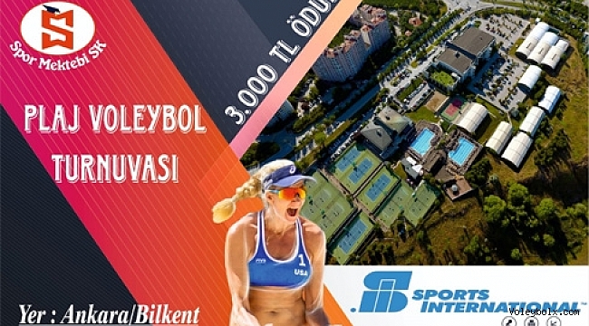 Ankara’da plaj voleybolu turnuvası