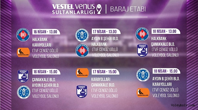 Sultanlar Ligi Baraj Etabı 2. Devre Karşılaşmaları Başlıyor