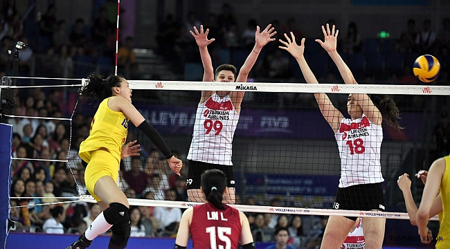 A Bayan Milli Takımımız, Çin’e 3-0 Mağlup Oldu