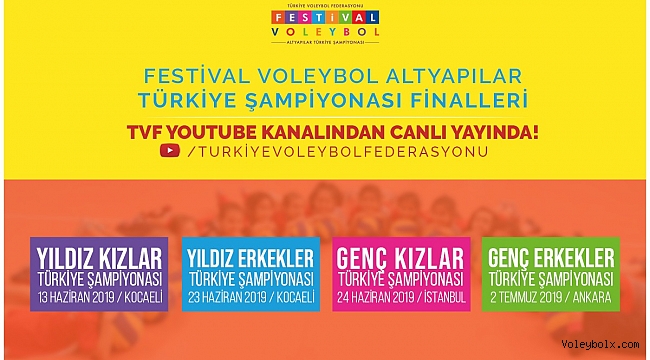 Altyapılar Türkiye Şampiyonası Finalleri, TVF YouTube Kanalında