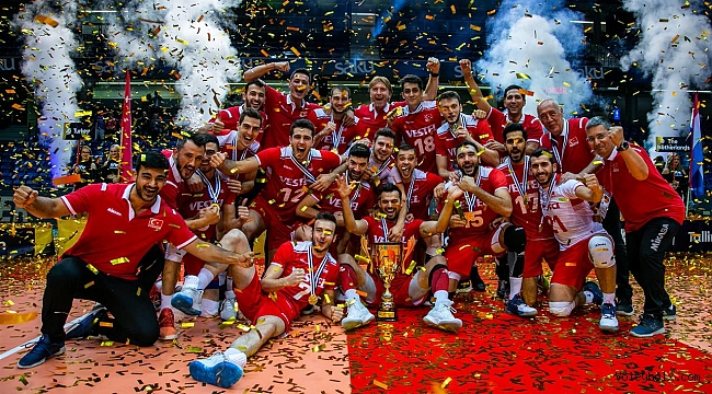 Avrupa Altın Ligi Şampiyonu Millilerimiz, Kupa ve Madalyalarını Aldı