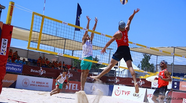 U22 Plaj Voleybolu Avrupa Şampiyonası’nda 3. Gün Sona Erdi