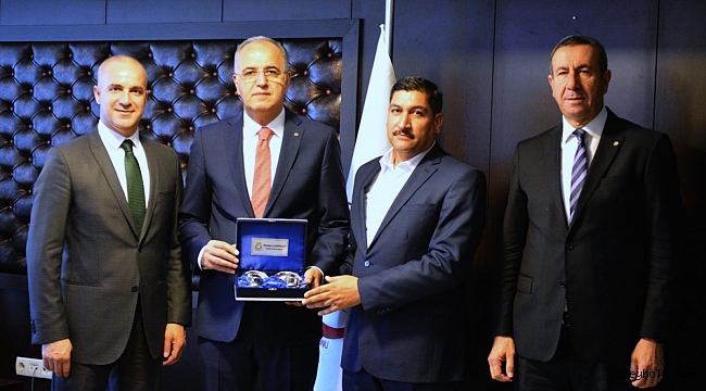 Haliliye Belediyespor Kulübü Başkanı Mehmet Tatlı, TVF Başkanı Üstündağ’ı Ziyaret Etti
