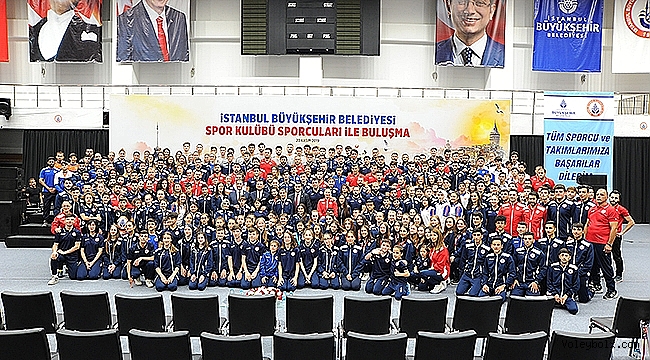 İmamoğlu, İstanbul BBSK'lı sporcularla buluştu