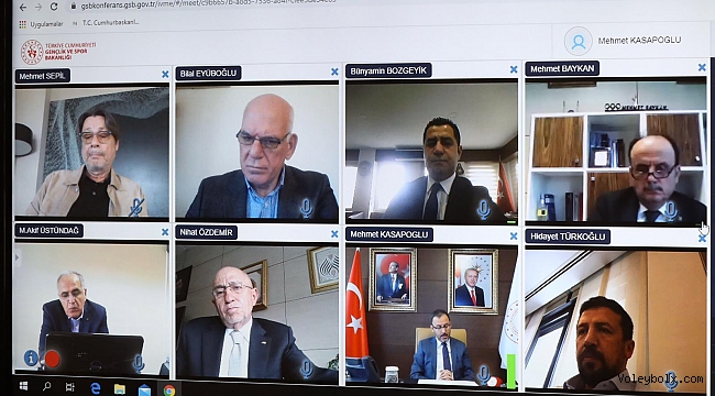 TVF Başkanı Üstündağ, Video Konferans Toplantısına Katıldı