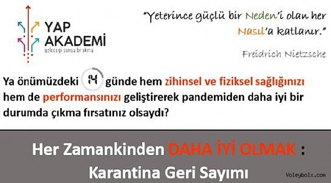AP ve YAP Akademi Karantina Geri Sayımı başlattı