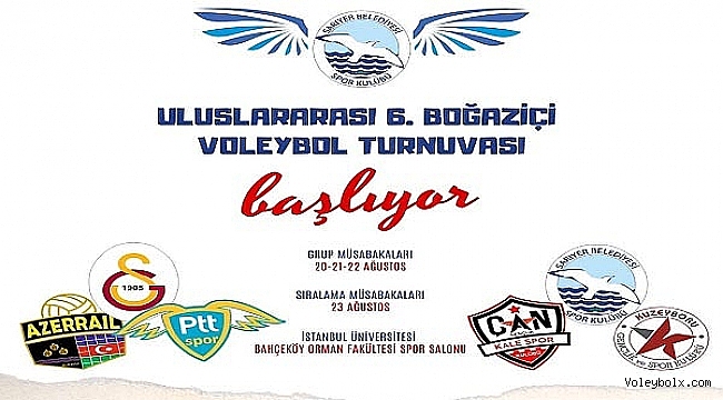 Uluslararası 6. Boğaziçi Voleybol Turnuvası Başlıyor