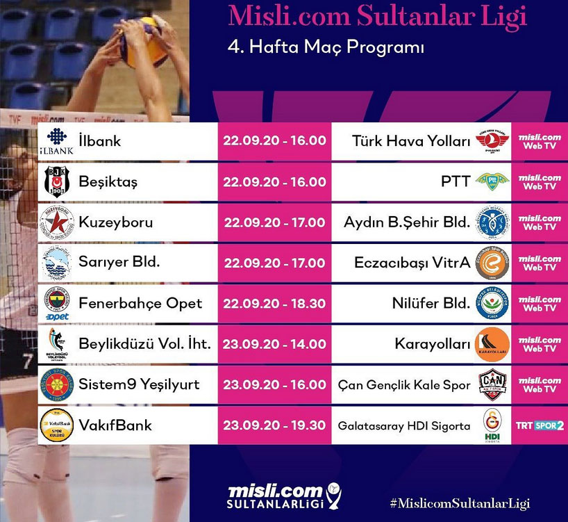 Misli.com Sultanlar Ligi'nde 4. Hafta Başlıyor