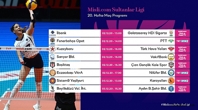 Misli.com Sultanlar Ligi’nde 20.Hafta Başlıyor