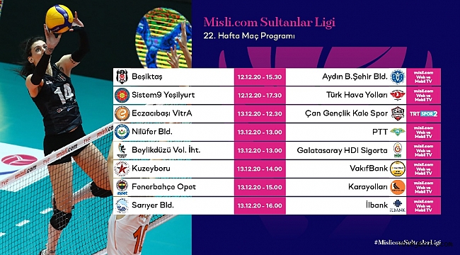 Misli.com Sultanlar Ligi'nde 22.Hafta Başlıyor