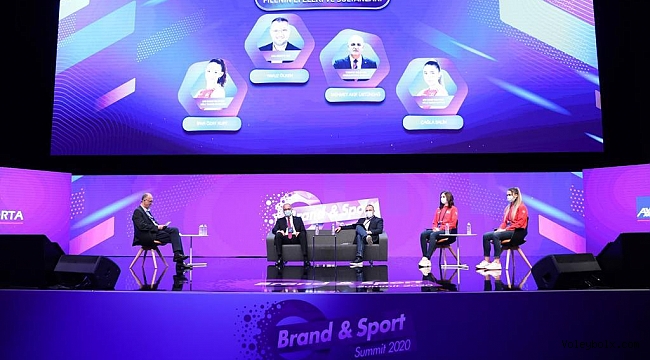 TVF Başkanı Üstündağ ile U19 Kız Milli Takımı Oyuncuları Brand & Sport Summit 2020'ye Katıldı