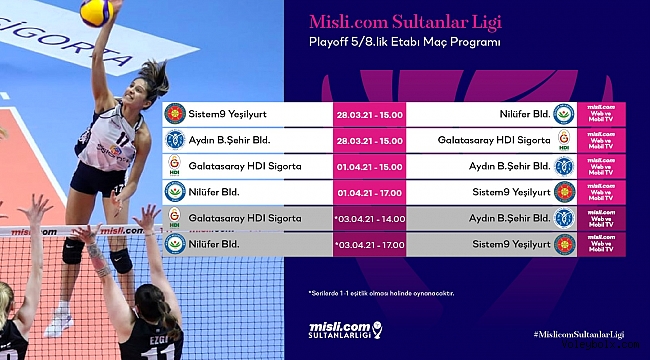 Misli.com Sultanlar Ligi’nde Play-off 5/8.lik Etabı Başlıyor