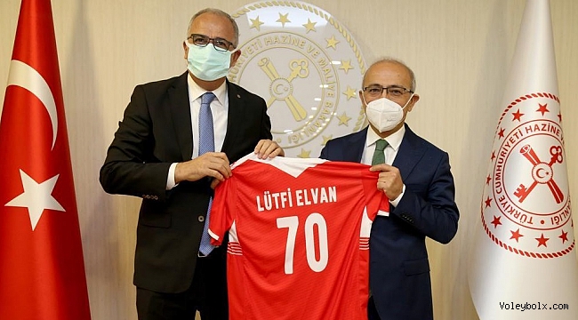 Üstündağ, Maliye ve Hazine Bakanı Lütfi Elvan’ı Ziyaret Etti