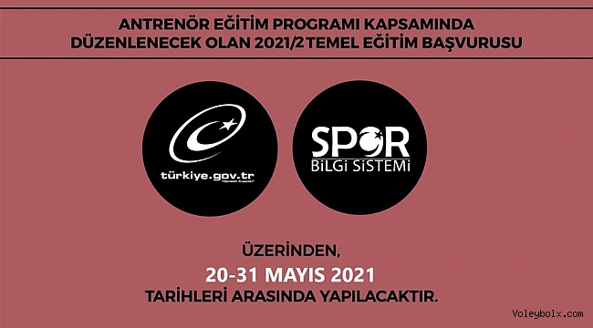 2021/22 Antrenör Temel Eğitim Başvurusu Duyurusu