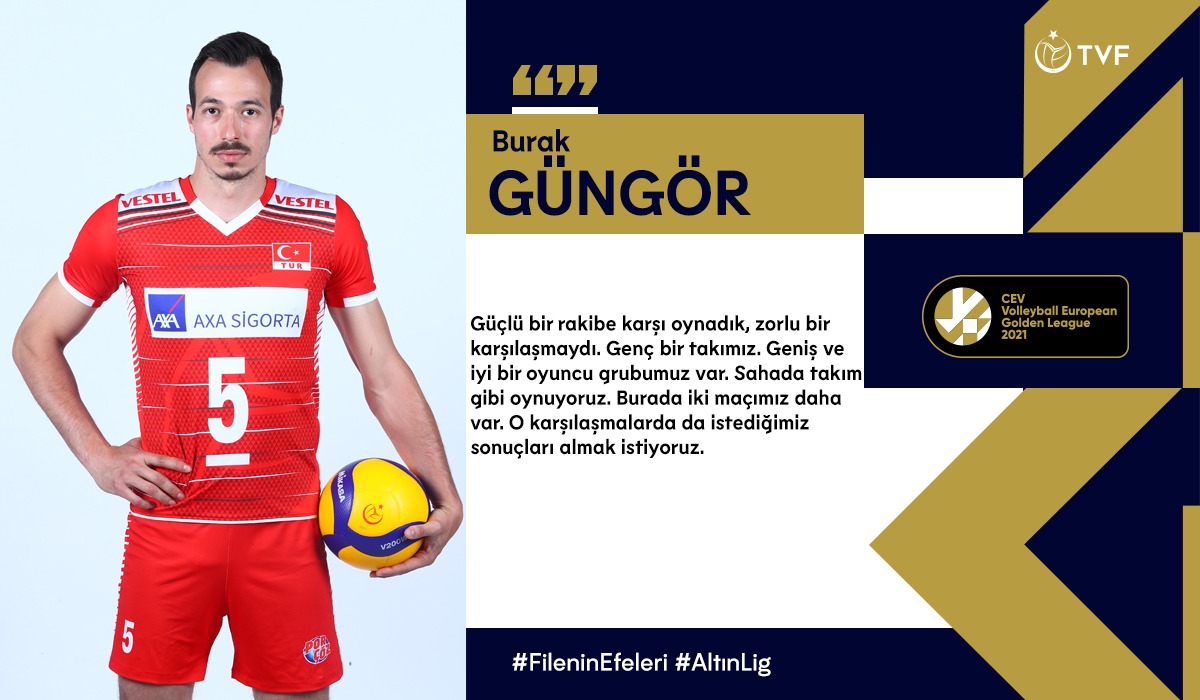 Burak Güngör: “Güçlü bir rakibe karşı oynadık”