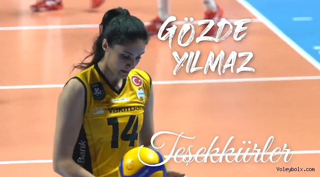 VakıfBank, Gözde Yılmaz’a teşekkür etti