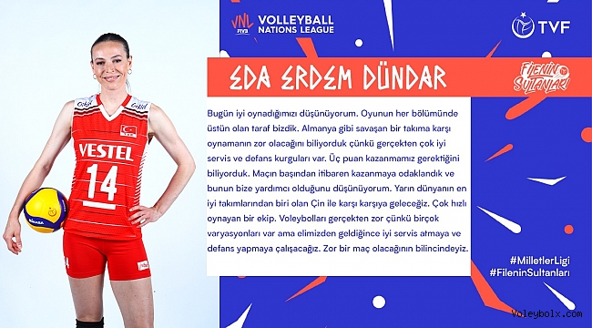 Eda: “Oyunun her bölümünde üstün olan taraf bizdik”