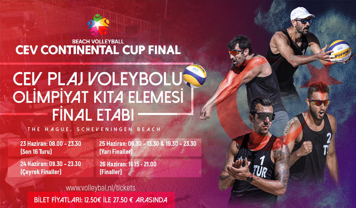 Erkek Plaj Voleybolu Milli Takımlarımız, Continental Cup Finalleri’nde Sahne Alıyor