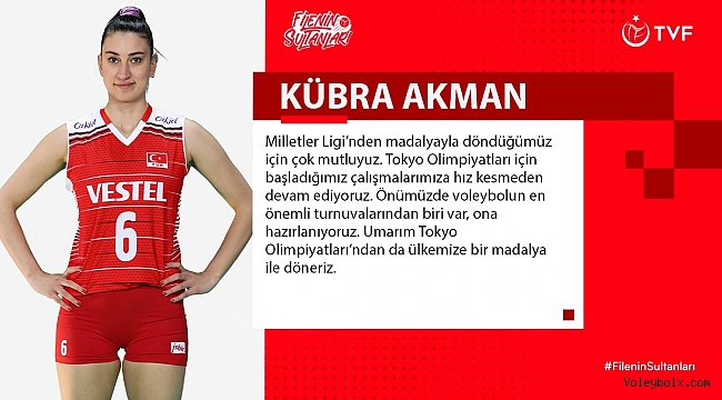 Kübra Akman: “Umarım Tokyo Olimpiyatları’ndan ülkemize madalya ile döneriz”