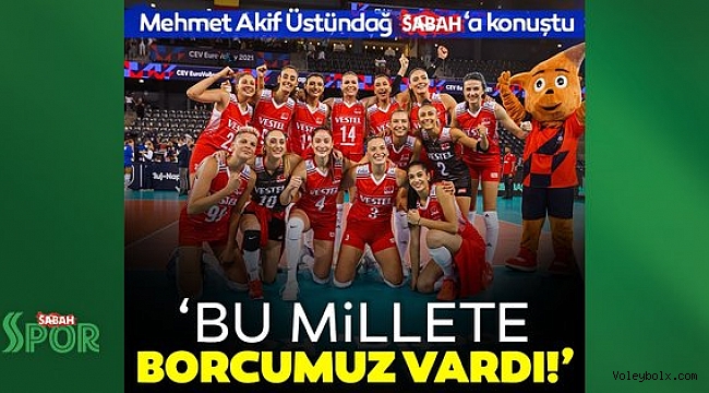 TVF Başkanı Mehmet Akif Üstündağ: ‘Bu millete borcumuz vardı!’