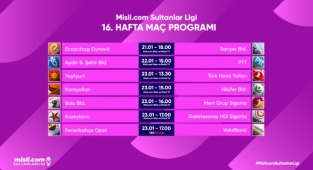 Misli.com Sultanlar Ligi’nde 16. Hafta Başlıyor