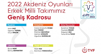 Erkek Milli Takımımızın 2022 Akdeniz Oyunları Geniş Kadrosu Belli Oldu